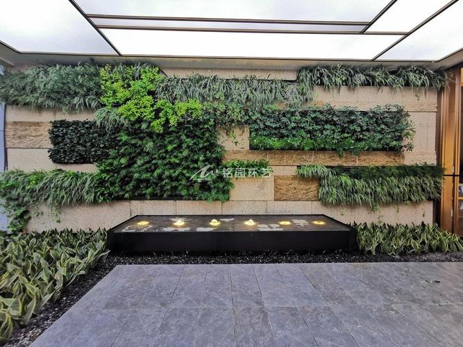 仁寿观澜大院地产室内垂直绿化植物墙